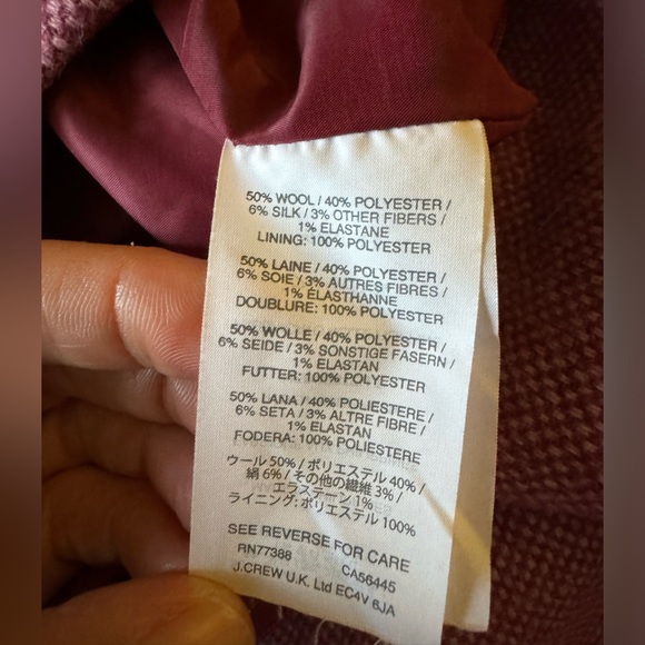 J Crew No. 2 Pencil skirt. Wool, fully lined, size 6 - Picture 3 of 7